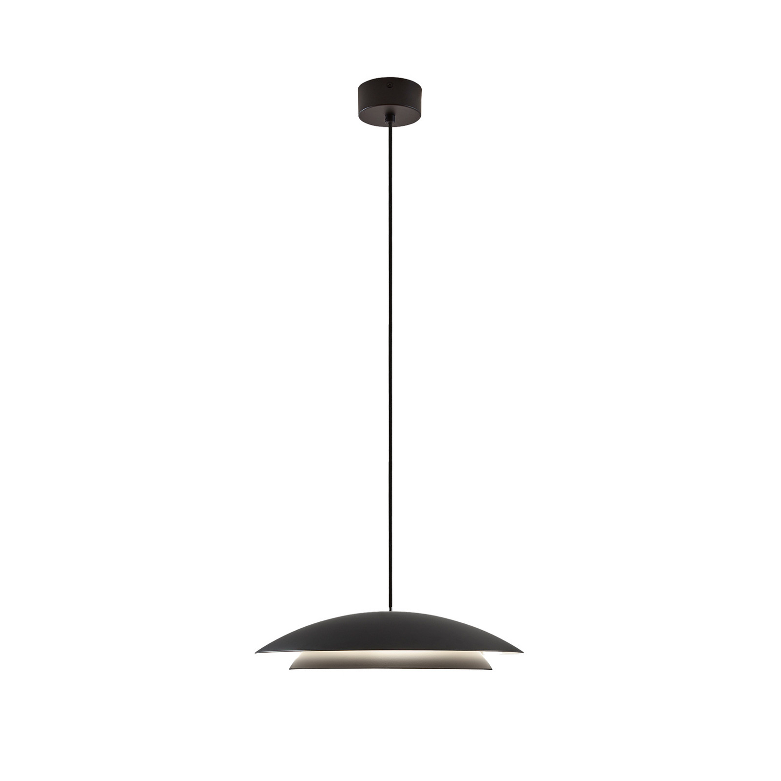 LEDS-C4 Lampă suspendată cu LED Noway Small negru CCT centrală - Camera de zi / sufragerie - Scandinavă - Metal