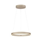 E-Loop LED-Hängeleuchte bronze, Ø 70 cm, Alu, CCT - PURE