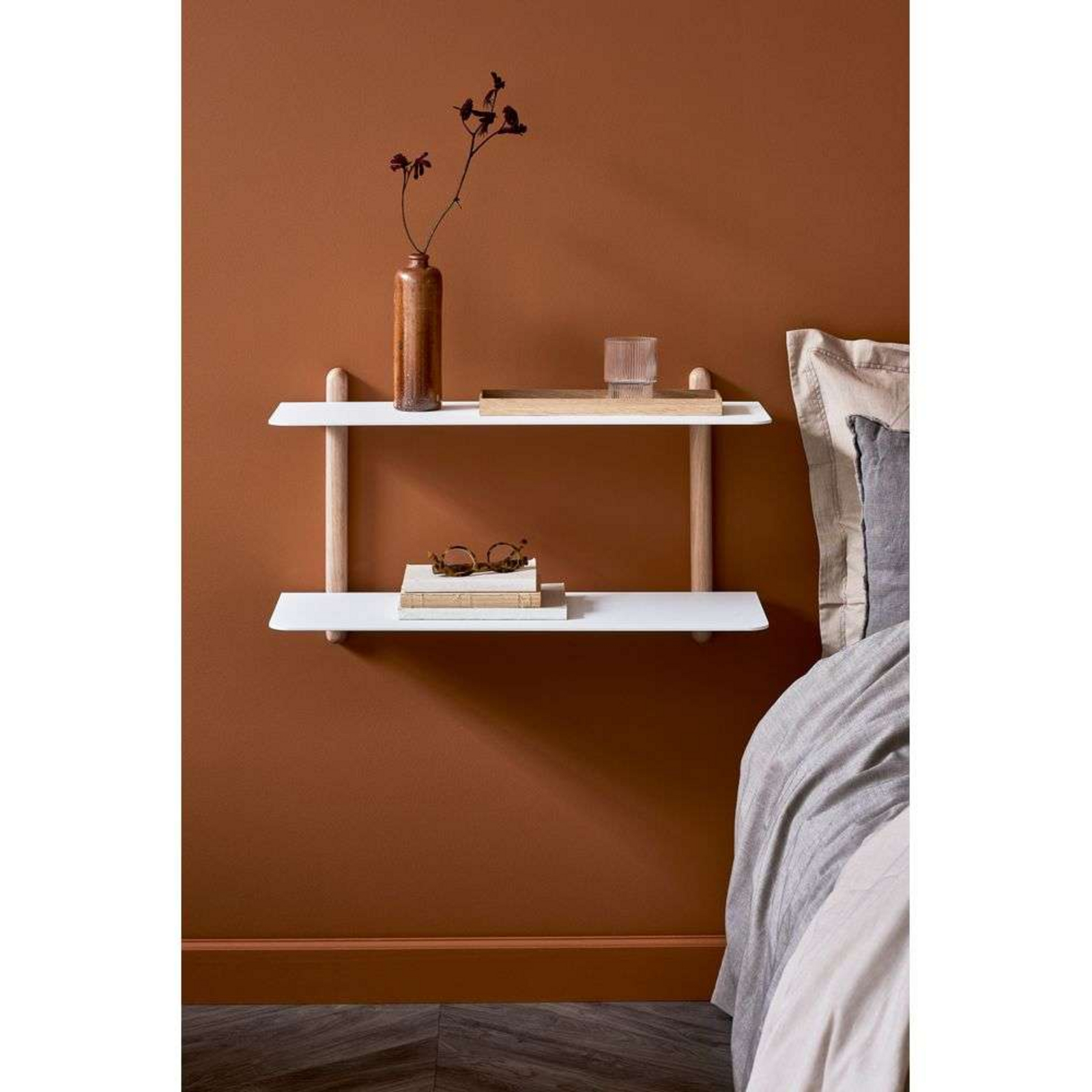 Nivo Shelf Large F Svjetlo Hrast/Bijela - Gejst