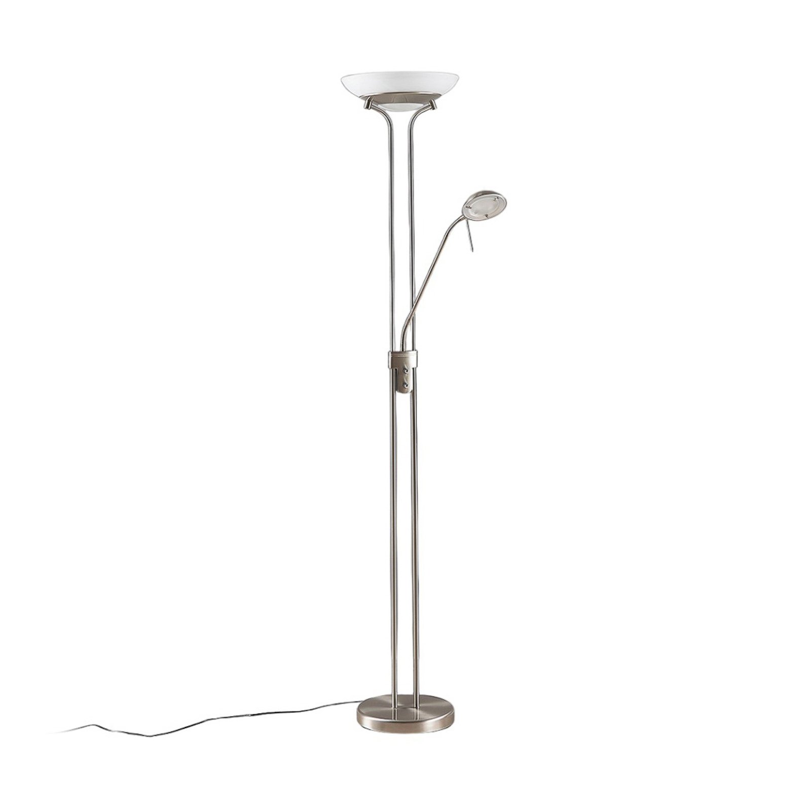 Yveta Stojací Lampa Nickel/White - Lindby