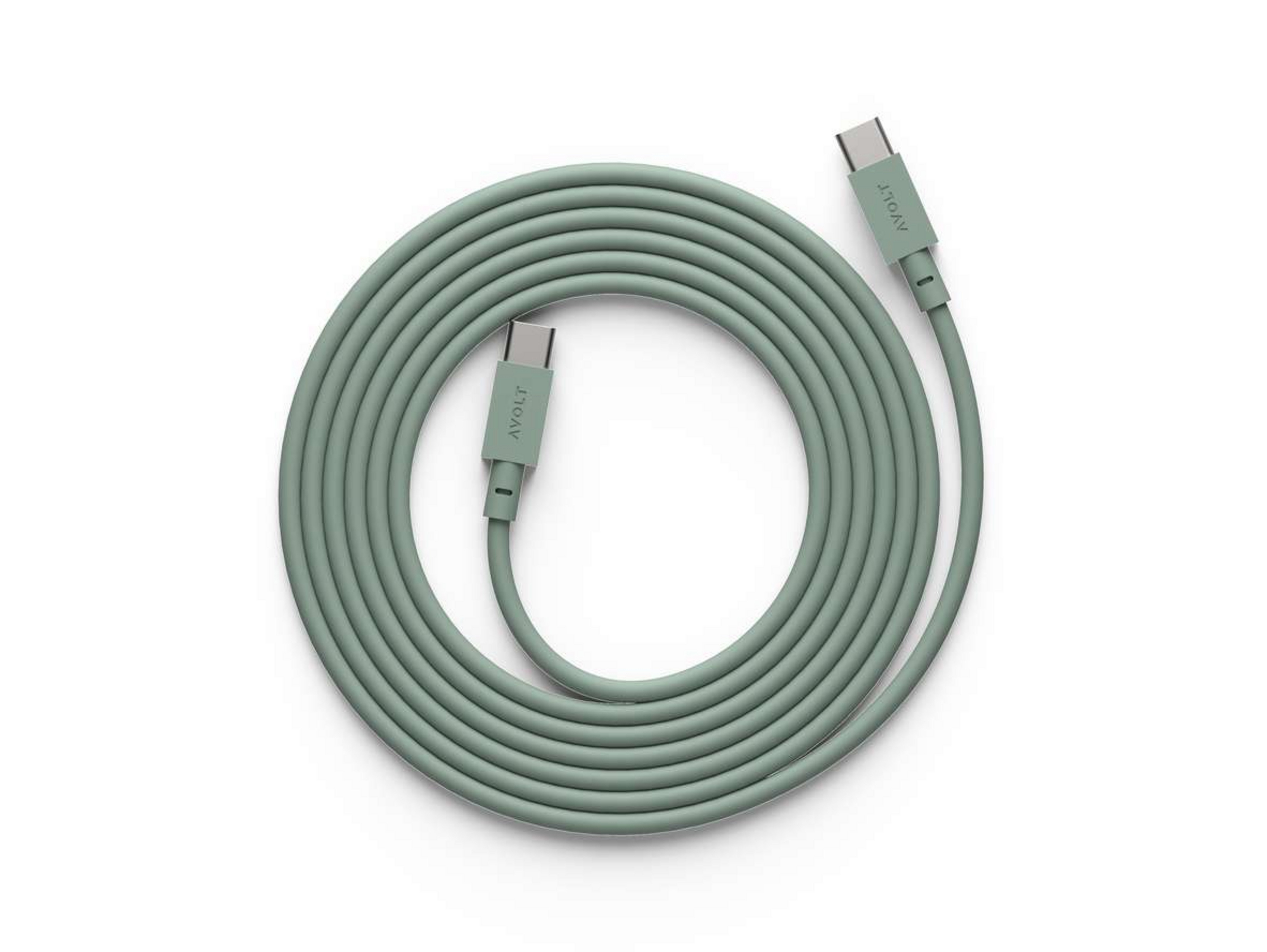 USB-C to USB-C cable, green, length 2 m - AVOLT