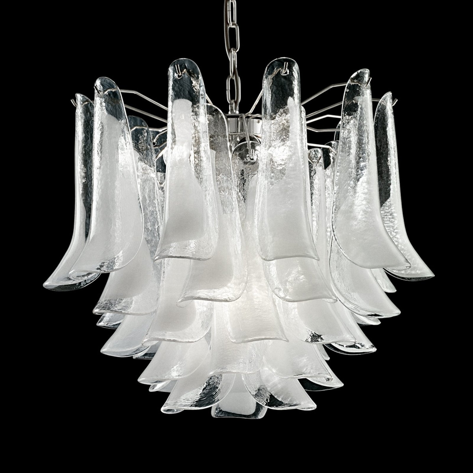 Murano glass pendant light Tulipani, 45 cm