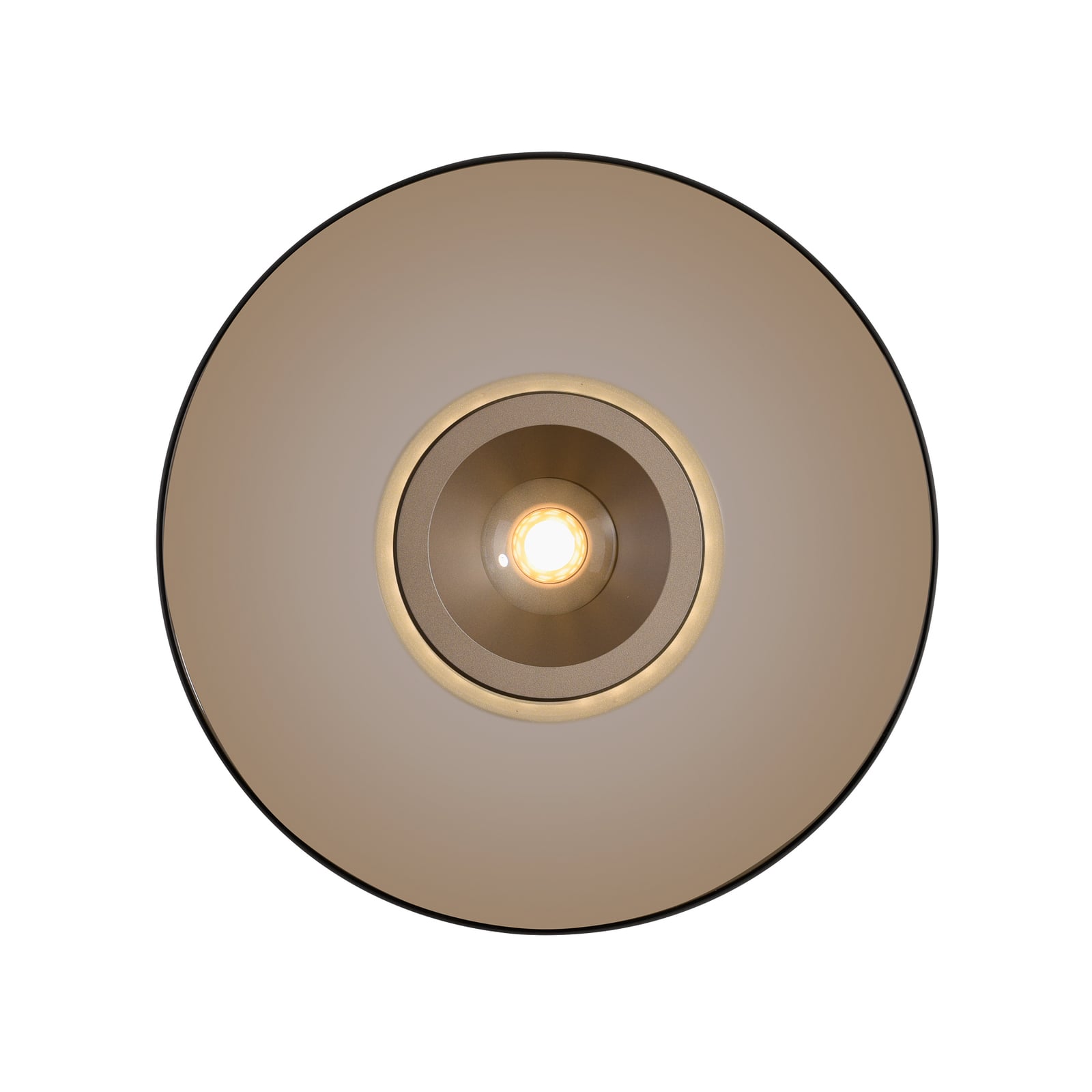 Moon LED-Deckenlampe bronce Ø32cm, Amberglas (dunkel) - PURE