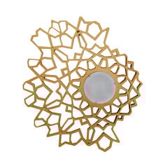 Karman LED-væglampe Notredame, guld, 2.700 K, 63 x 56 cm