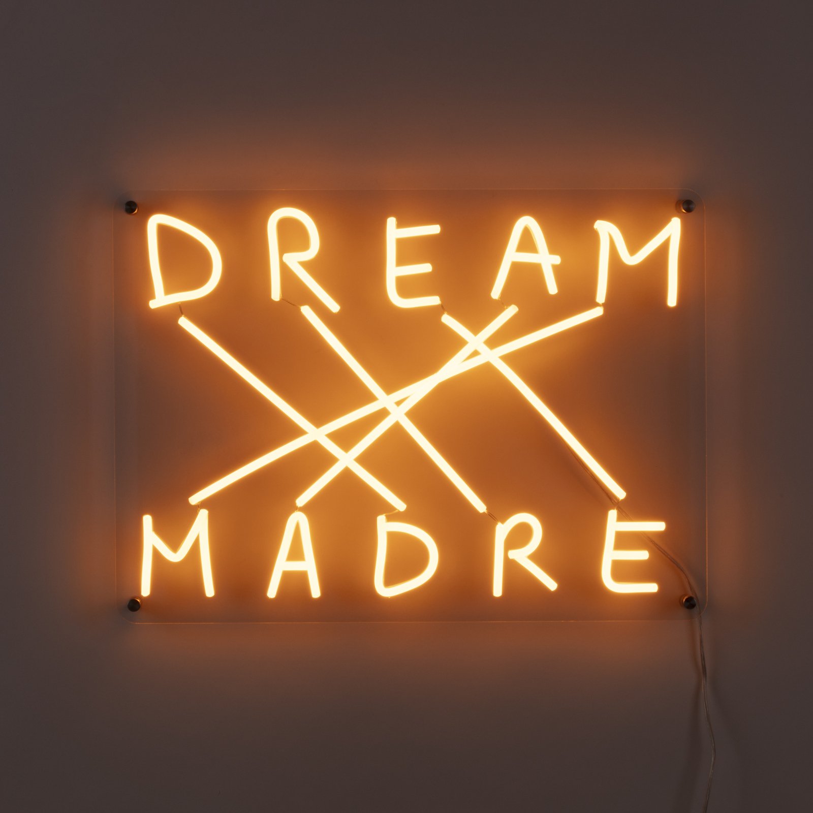 LED decoratie-wandlamp Dream-Madre, geel