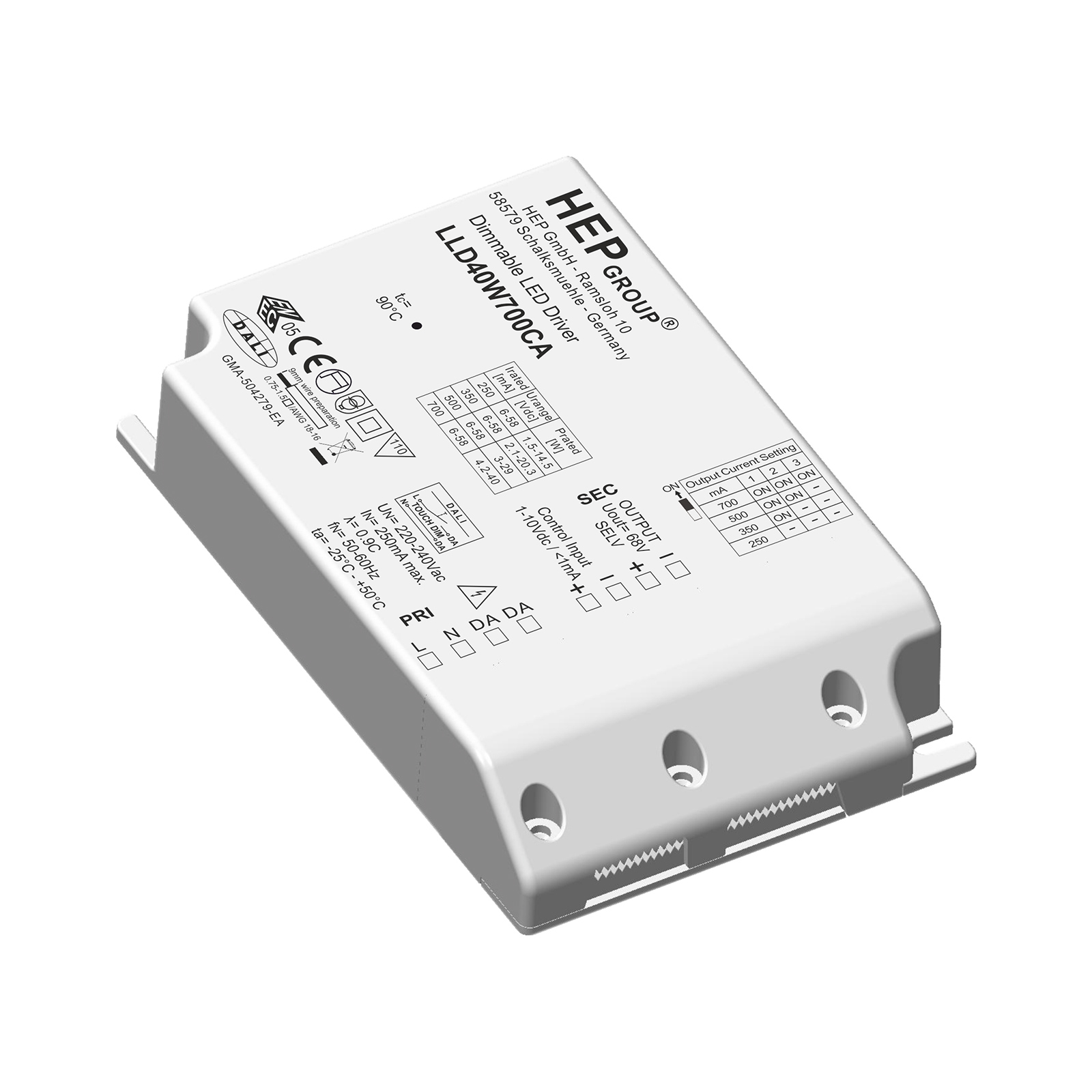 LED driver LLD, 40 W, 700 mA, dimmable, CC