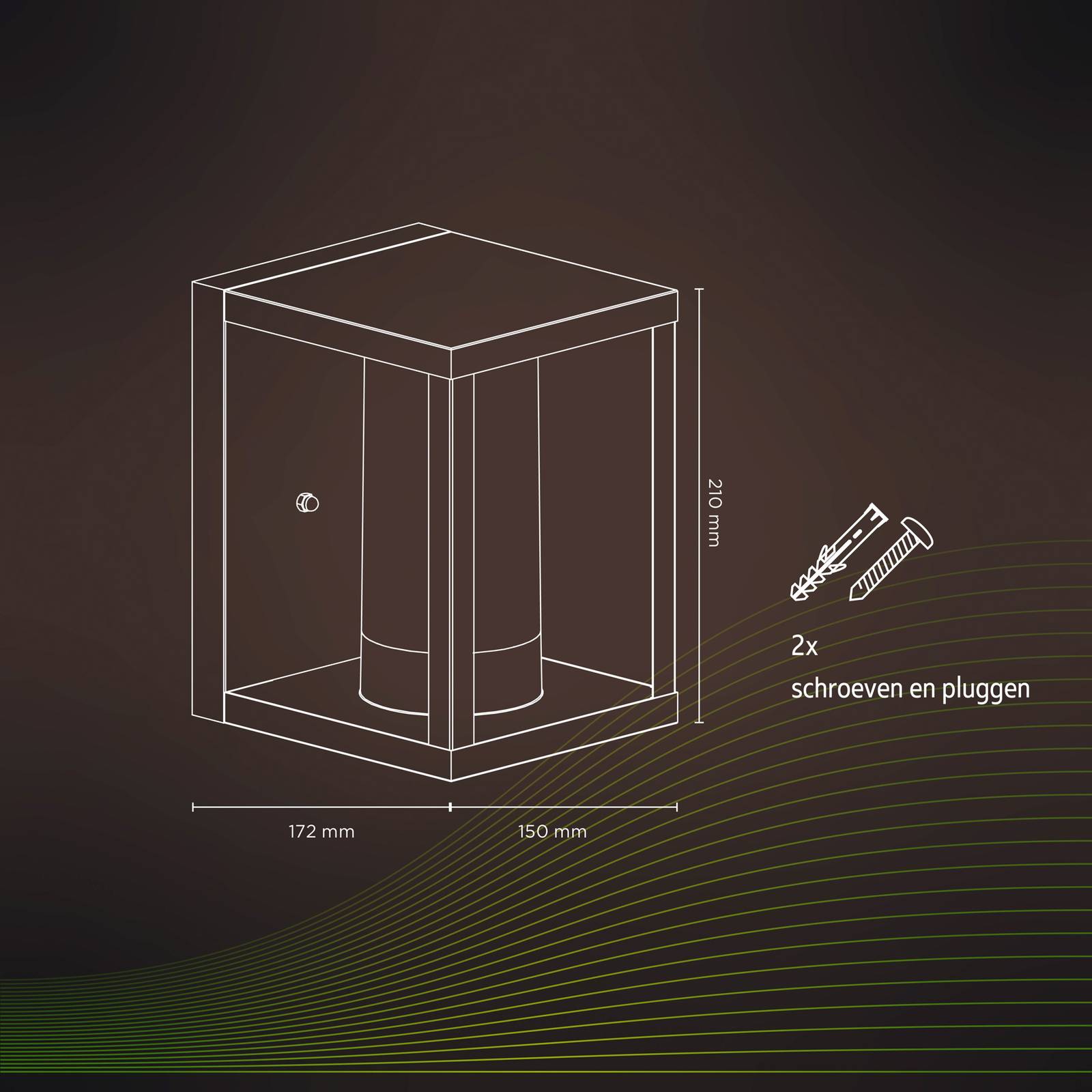 Calex Smart Outdoor Lantern kinkiet, CCT, RGB