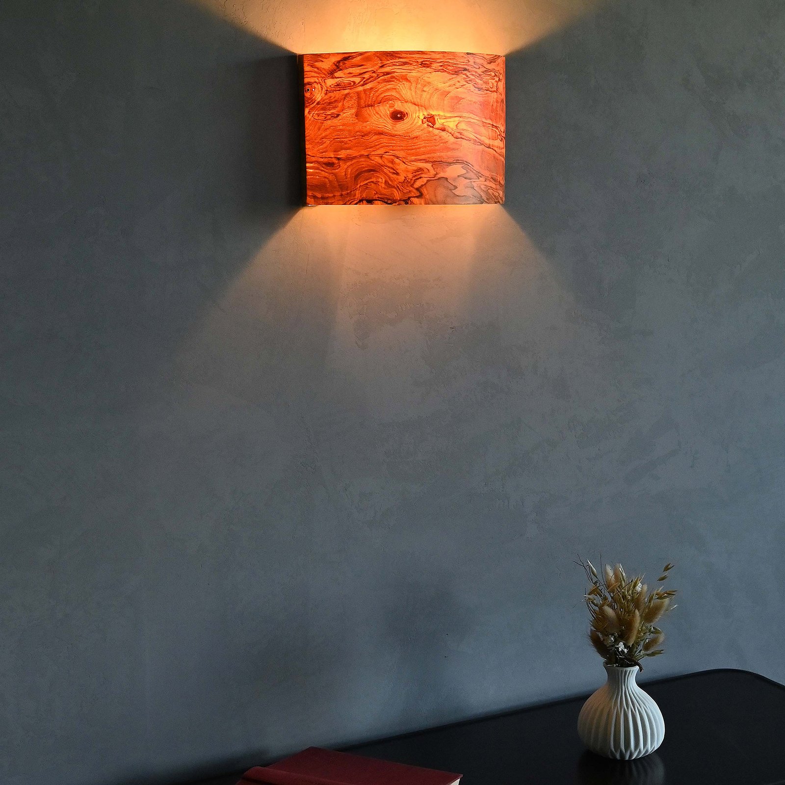 LeuchtNatur Cortex wall light olive ash