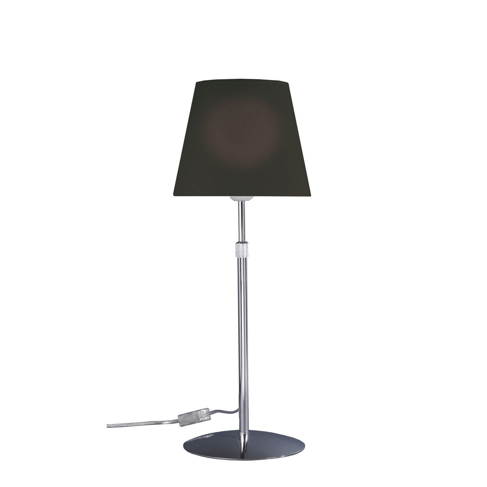 Aluminor Store bordslampa, krom/svart