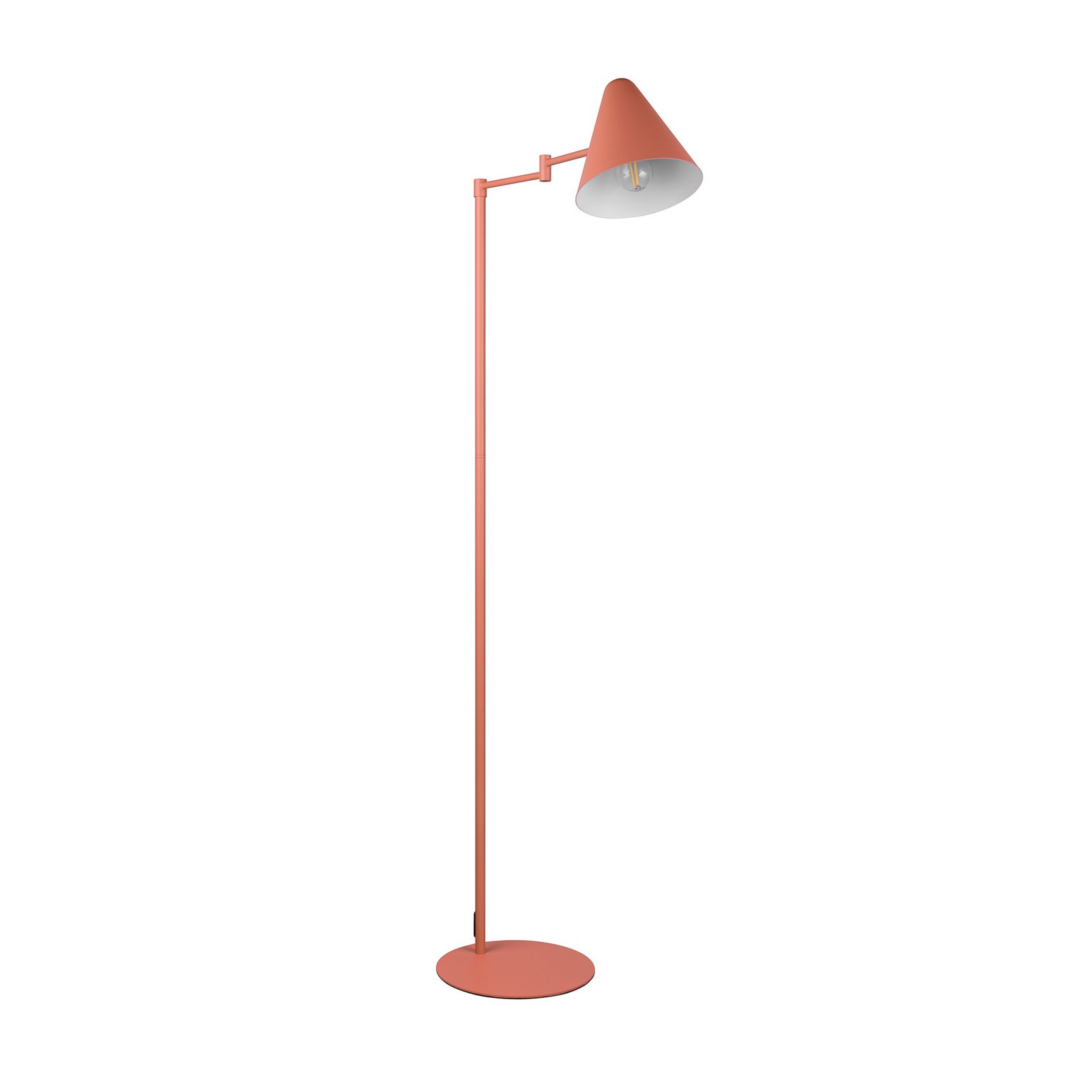 Vloerlamp Cosima, abrikoos, hoogte 126 cm, metaal Vloerlamp Cosima, abrikoos, hoogte 126 cm, metaal