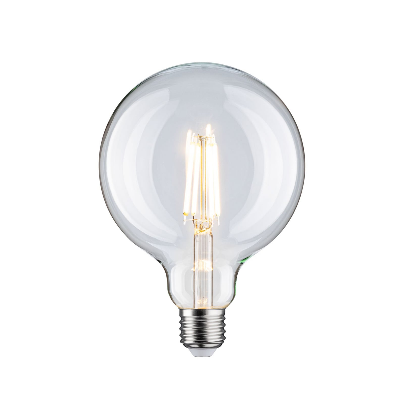 Paulmann LED-globepære med glødetråd, E27, G125, 9 W, 2700 K, klar, dimbar Paulmann LED-globepære med glødetråd, E27, G125, 9 W, 2700 K, klar, dimbar
