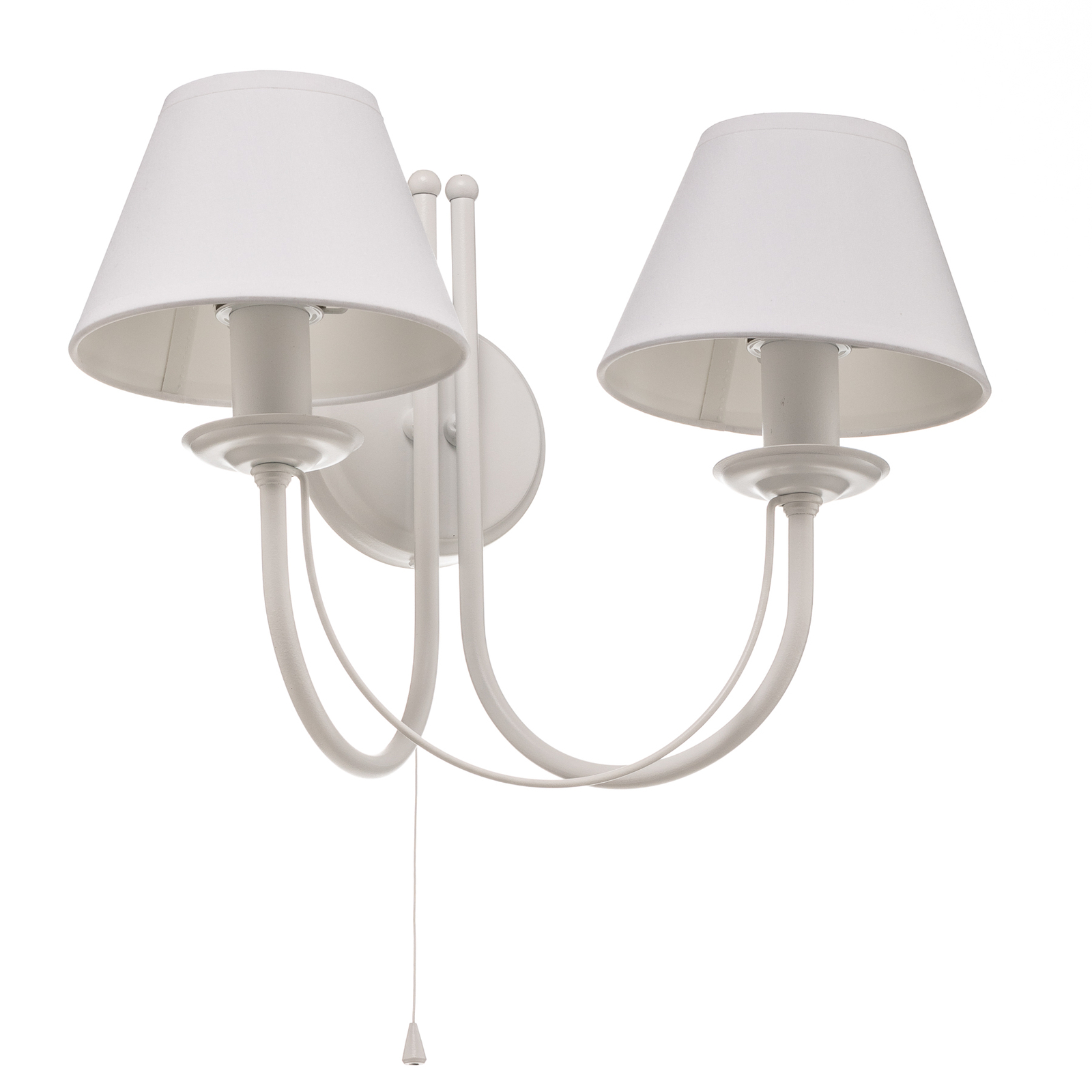 Wandlamp Bona, 2-lamps, wit