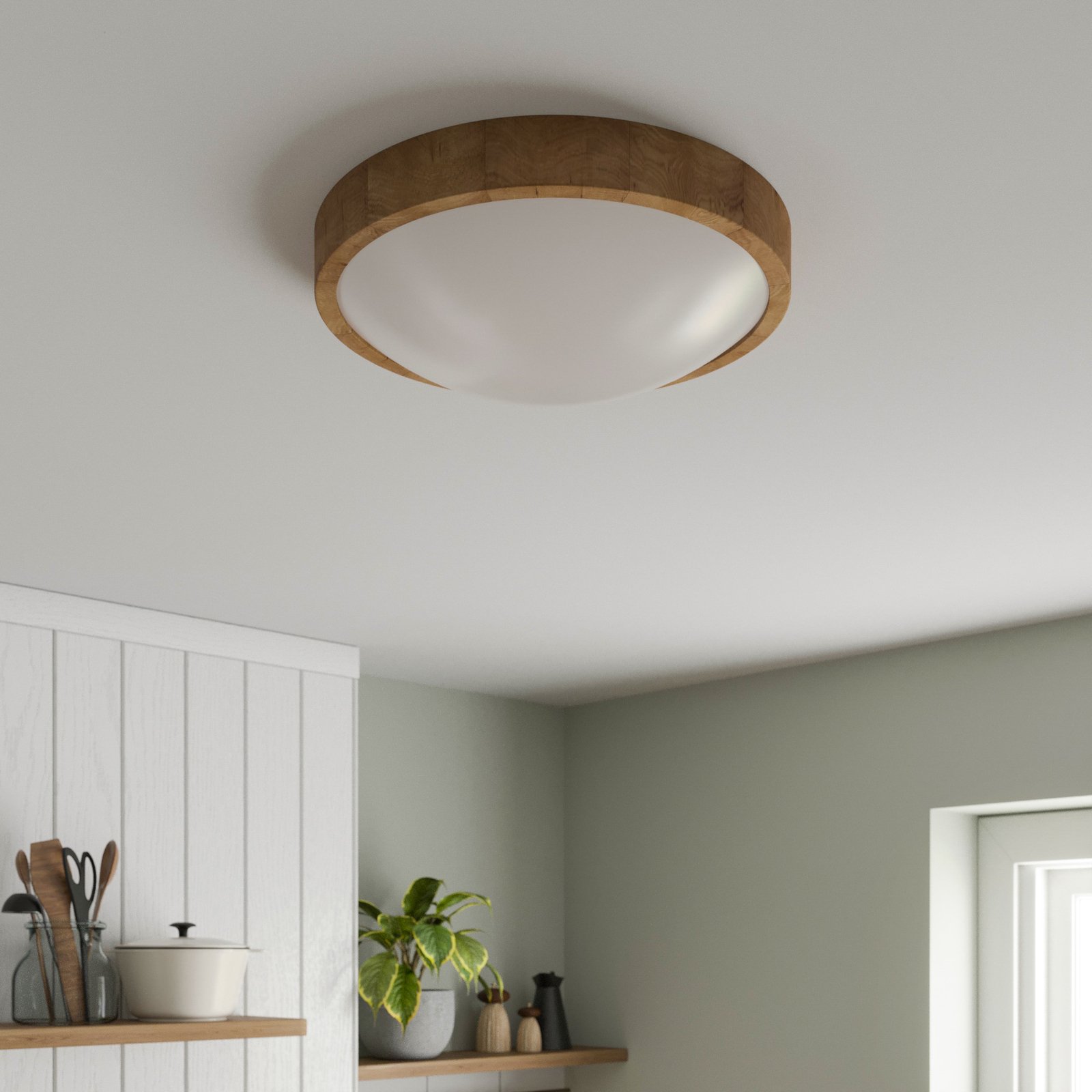 Kris Ceiling Lamp Ø37 Oak - Envostar