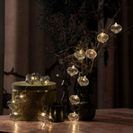 LED fairy lights Millie with battery, clear