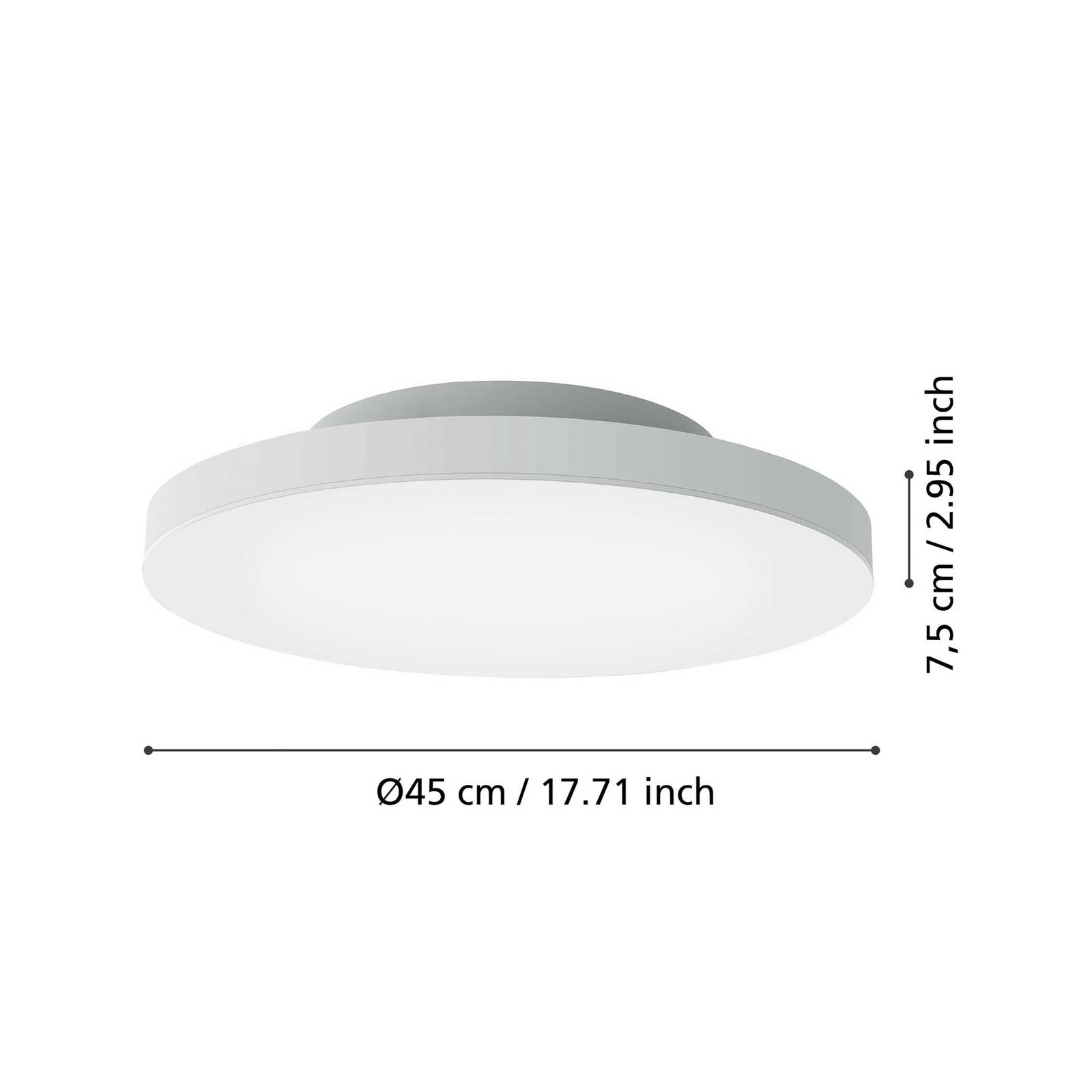  Eglo Connect Eglo Connect Turcona-z Led-deckenleuchte ø 45 Cm 