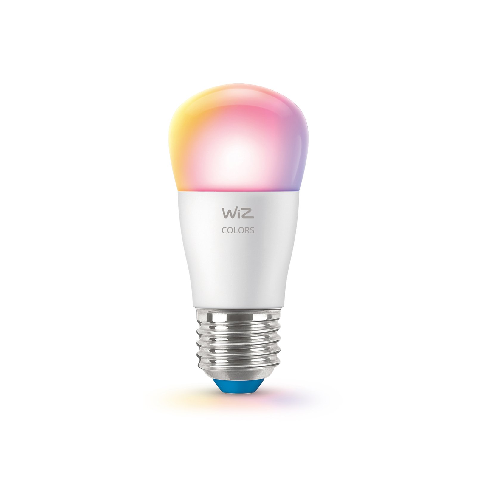 WiZ P45 LED lámpa E27 4,9 W csepp szatírozott RGBW