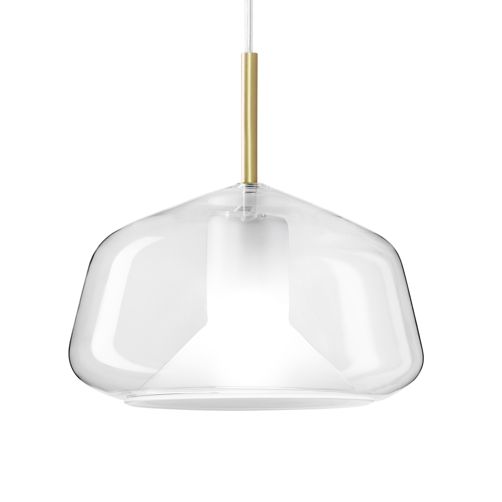 Pendant light X-Ray bulbous shape, clear