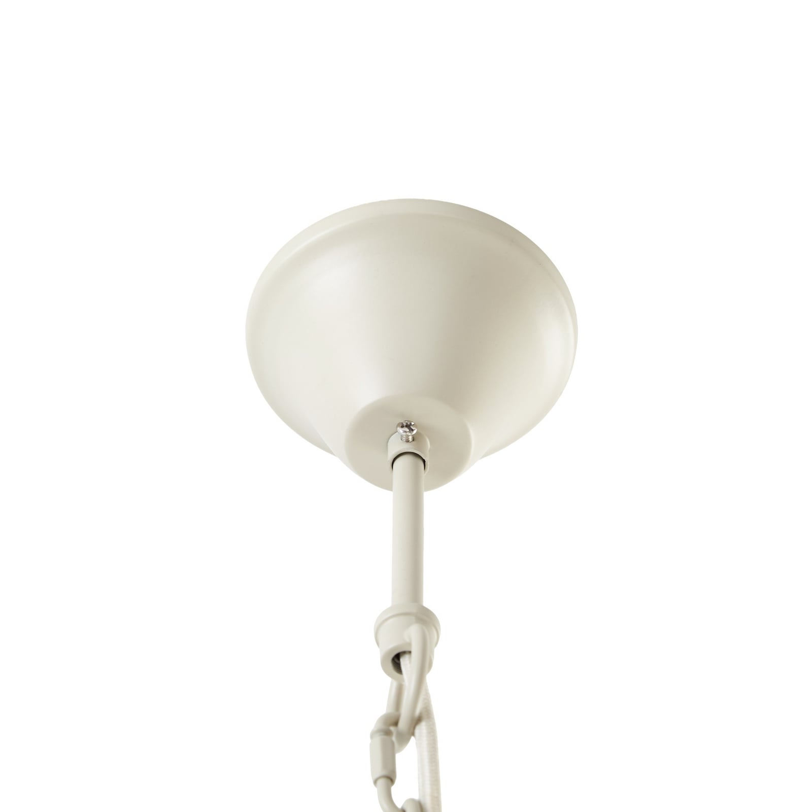 Lampadario Eugenia, a 5 luci, cavo, Ø 65 cm, beige, E14 - Lucande