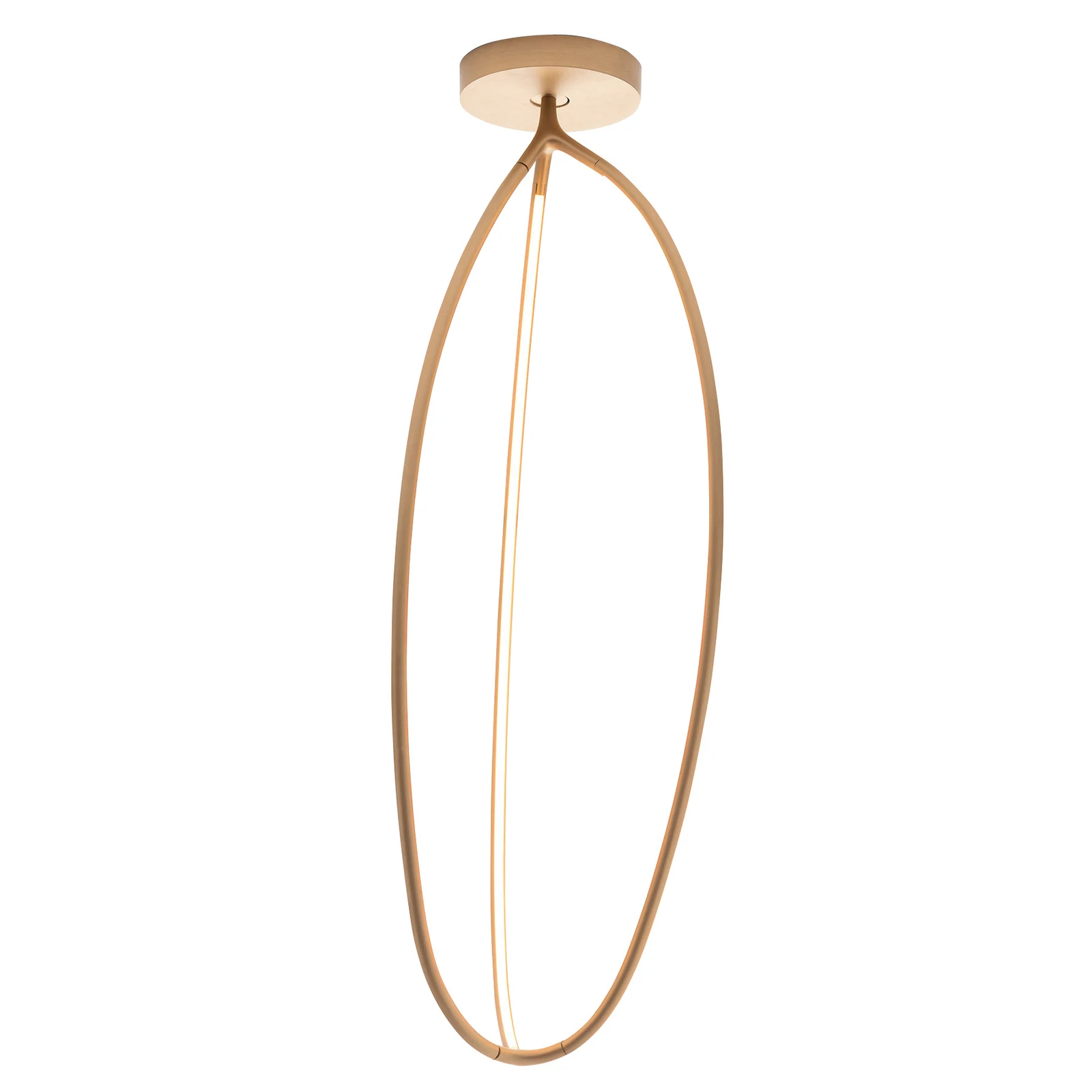 Artemide Arrival Deckenleuchte, App, messing, 70cm