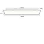 Prios LED πάνελ Gelora, 120 cm, 4.000 K, ασημί χρώμα, αλουμίνιο