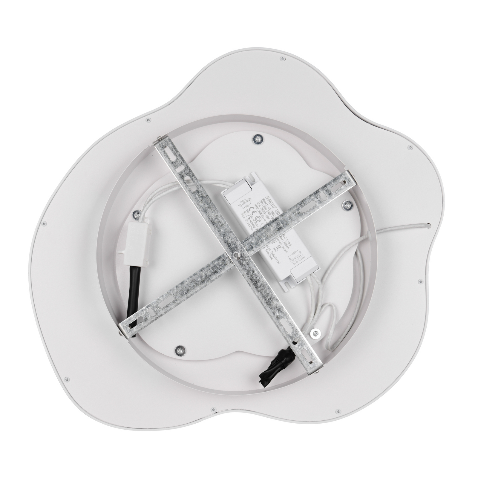 Plafoniera LED Nube, bianca, metallo, CCT, telecomando Plafoniera LED Nube, bianca, metallo, CCT, telecomando