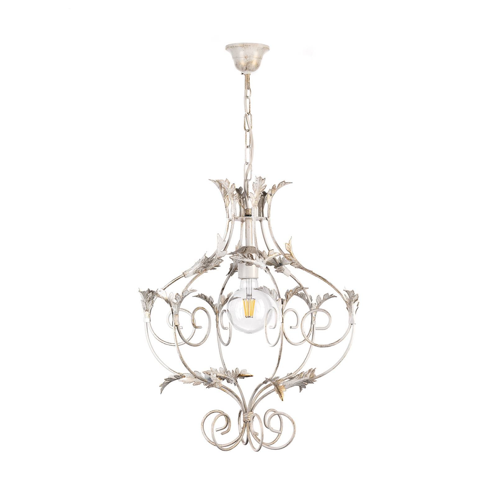 Hänglampa Contessa, vit