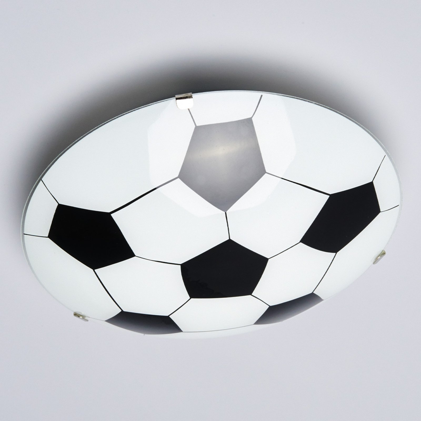 Saucer skraber konjugat Sort-hvid loftlampe "Fodbold" | Lampegiganten.dk