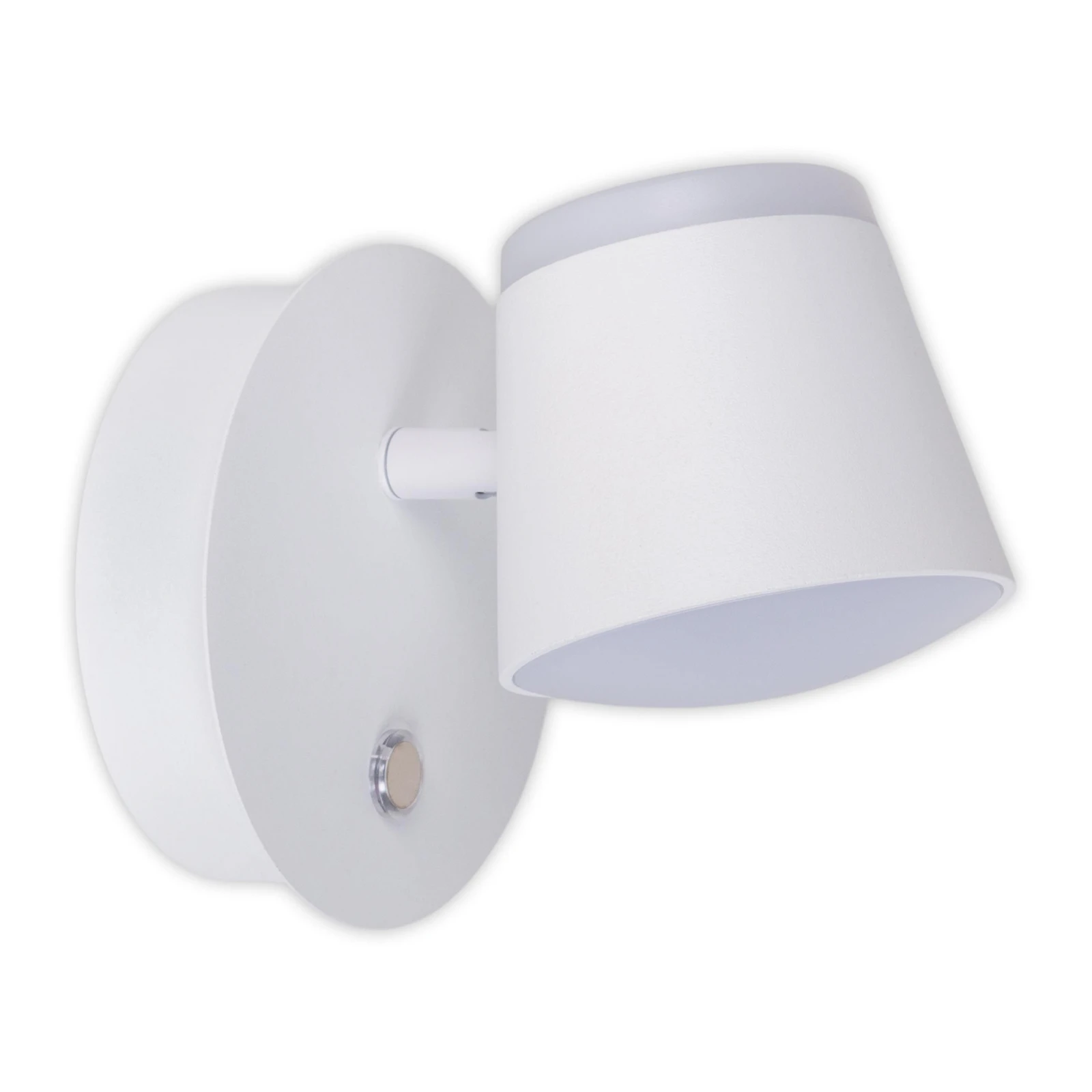 Tondo aplică LED acumulator suport magnetic alb