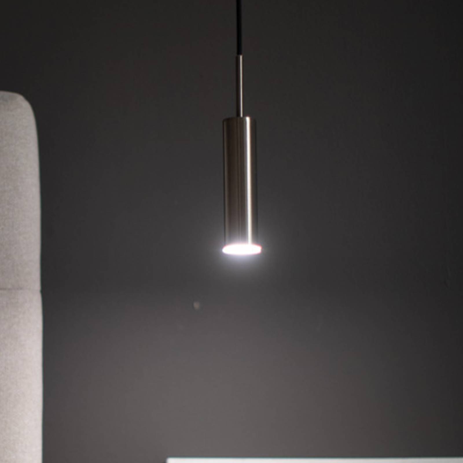 Schöner Wohnen Stina LED hanglamp 1-lamp nikkel