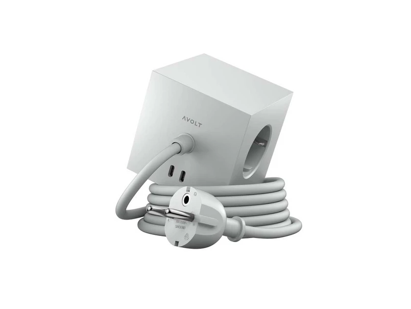 AVOLT – Square 1 w/30W Dual USB-C & Magnetic Bas 3m Gotland Gray