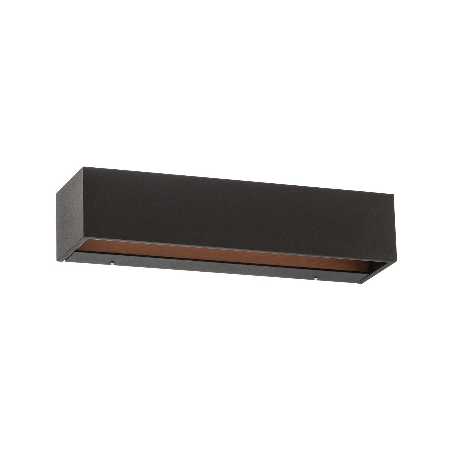 Aplique de pared LED Bega Studio Line, negro, metal, 30 cm