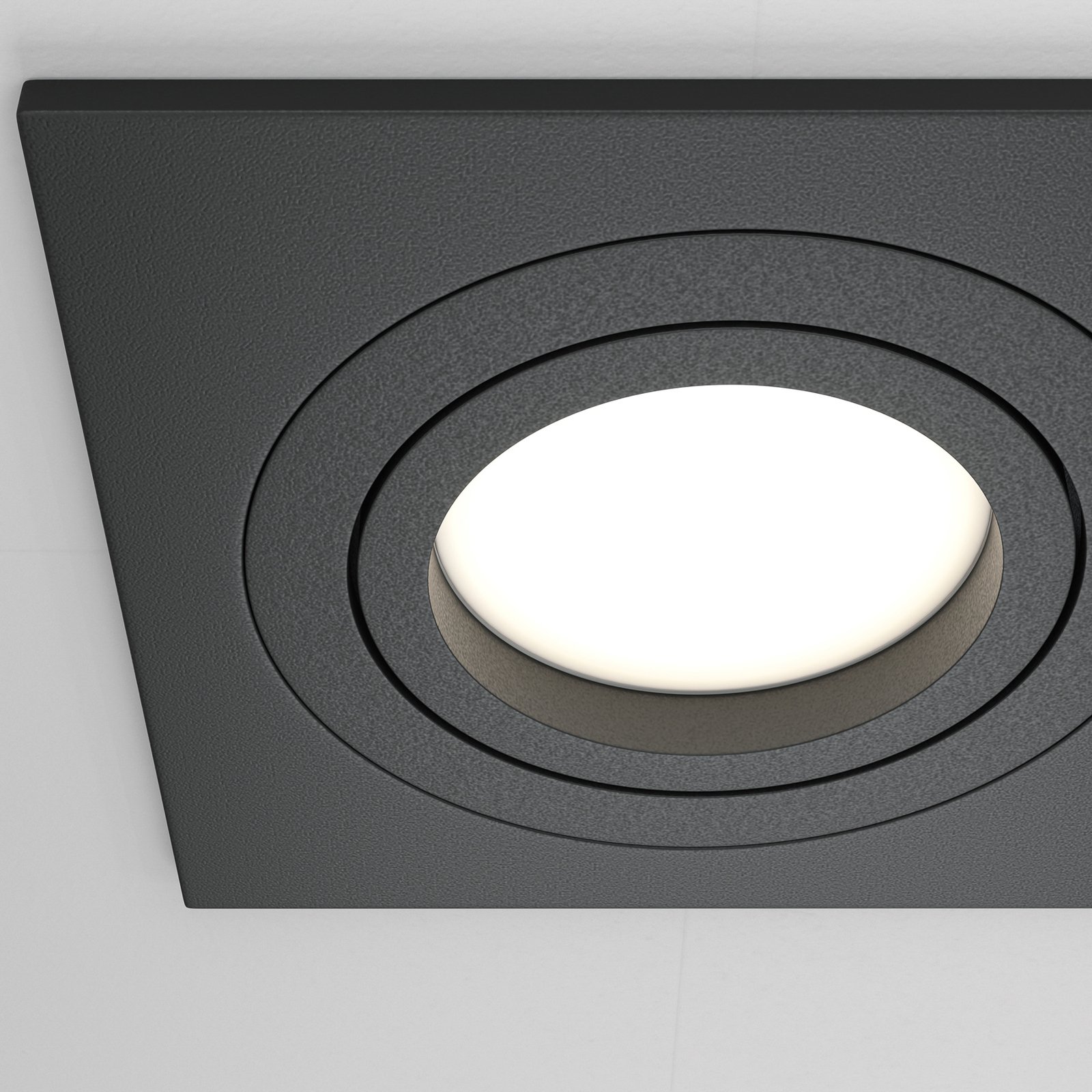 Maytoni recessed light Atom, black, 2-bulb 17.5 x 9.2 cm