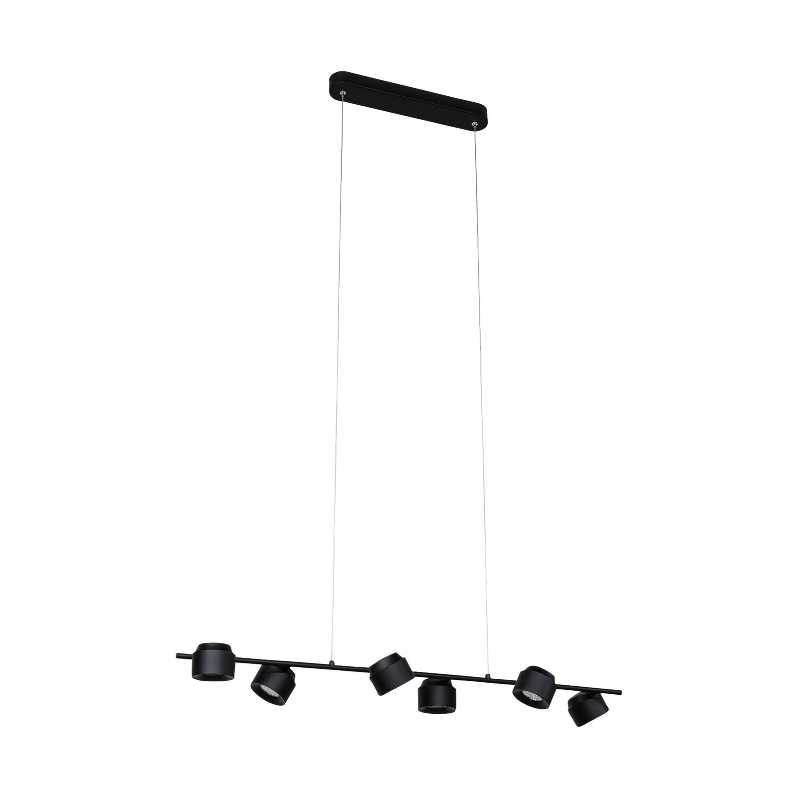 Puric Pane 6 Pendant 3-step Black - Paulmann
