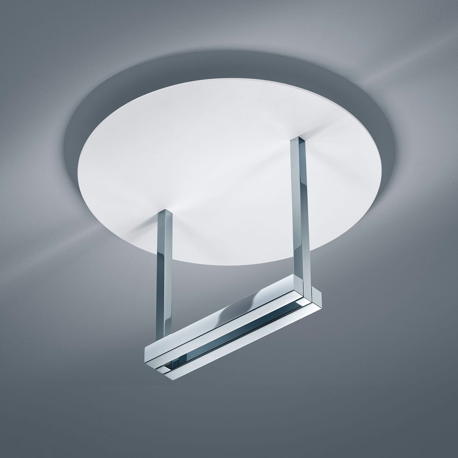 Helestra Mata LED ceiling light in a modern look, for Living / Dining Room, metal, acrylic, 12.5 W, energy efficiency: A+, H: 23 cm