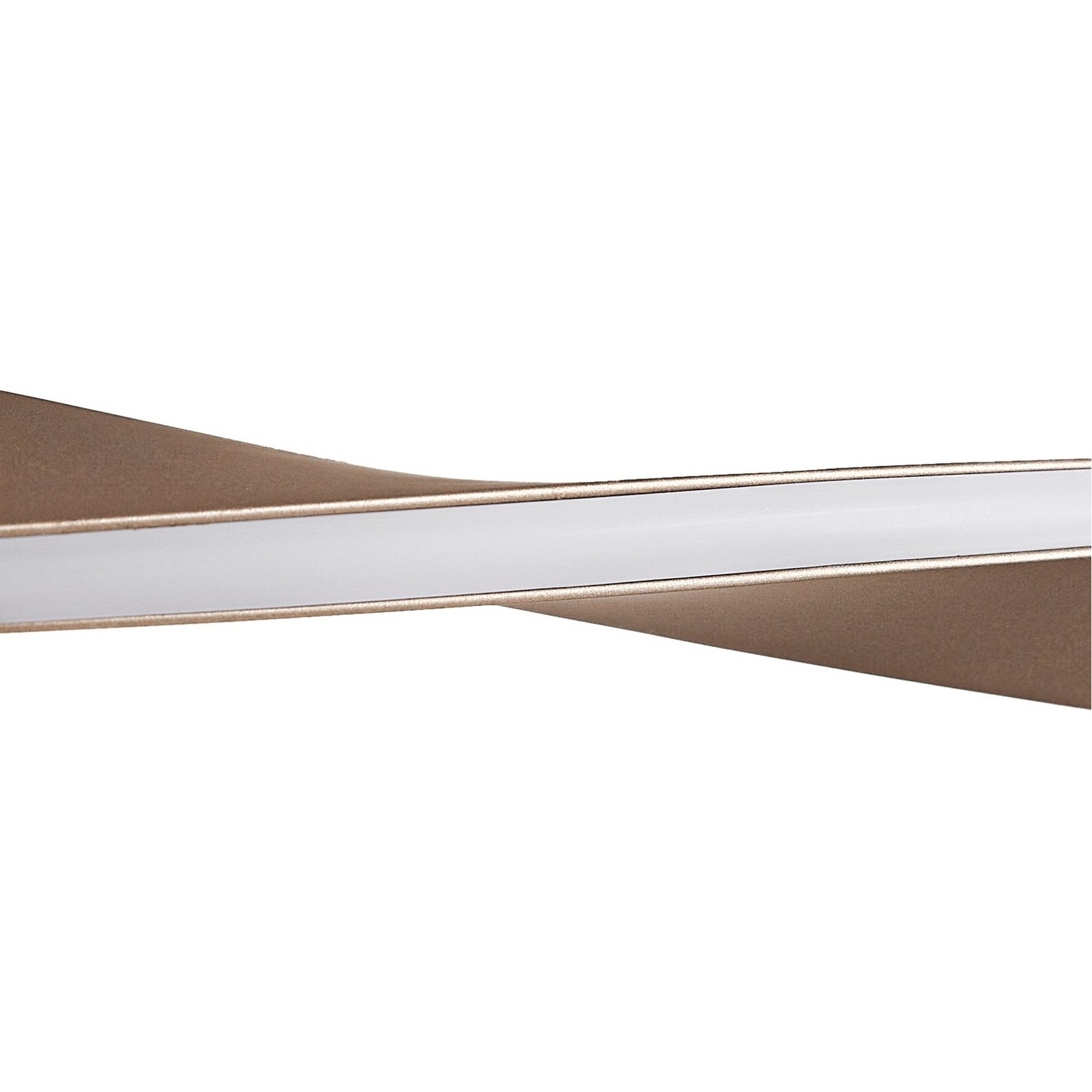 Żyrandol LED Jaren, 100 cm, CCT, czarna/brązowa – Lindby