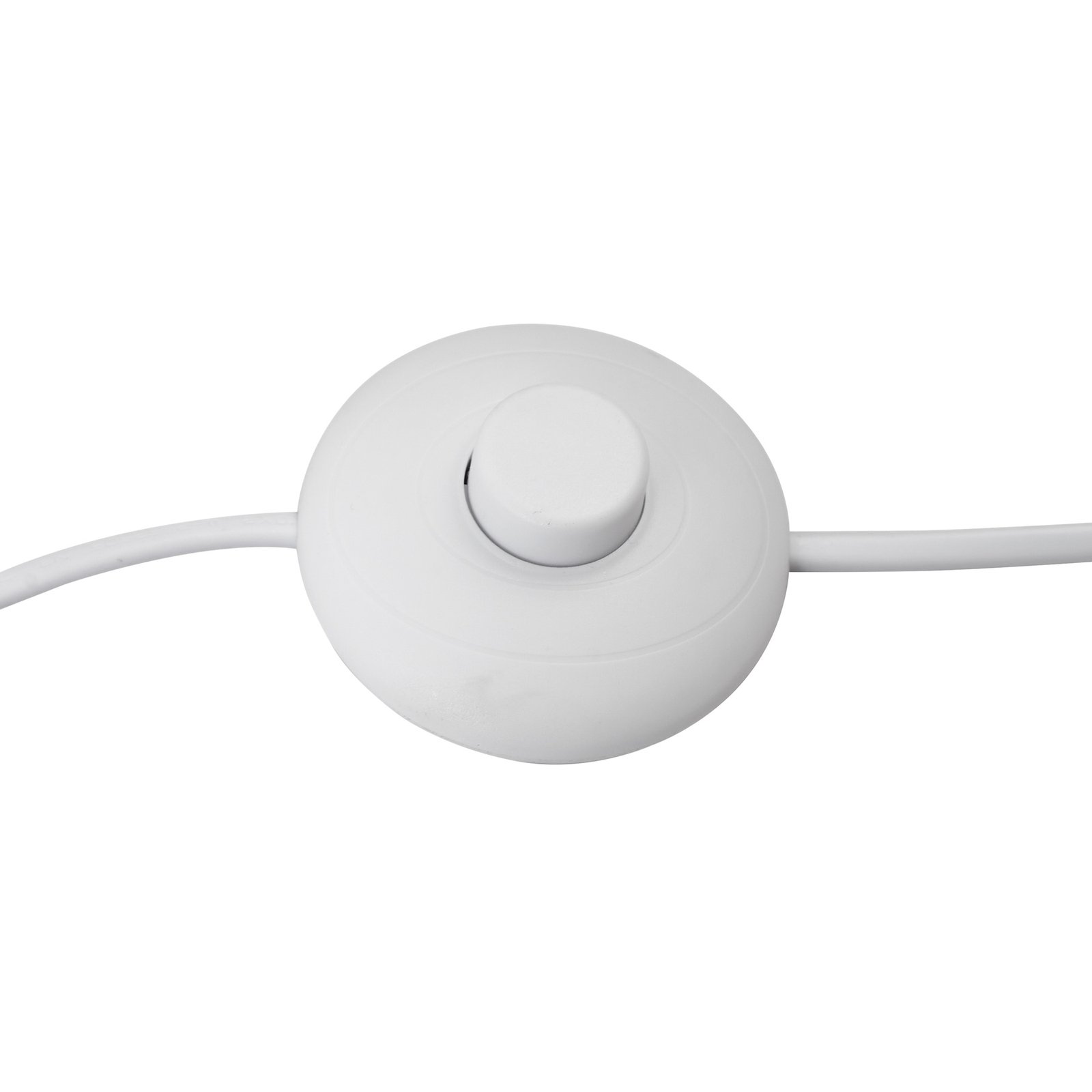 Lindby lampe sur pied Adamio, blanc, tissu, Ø 45,5 cm