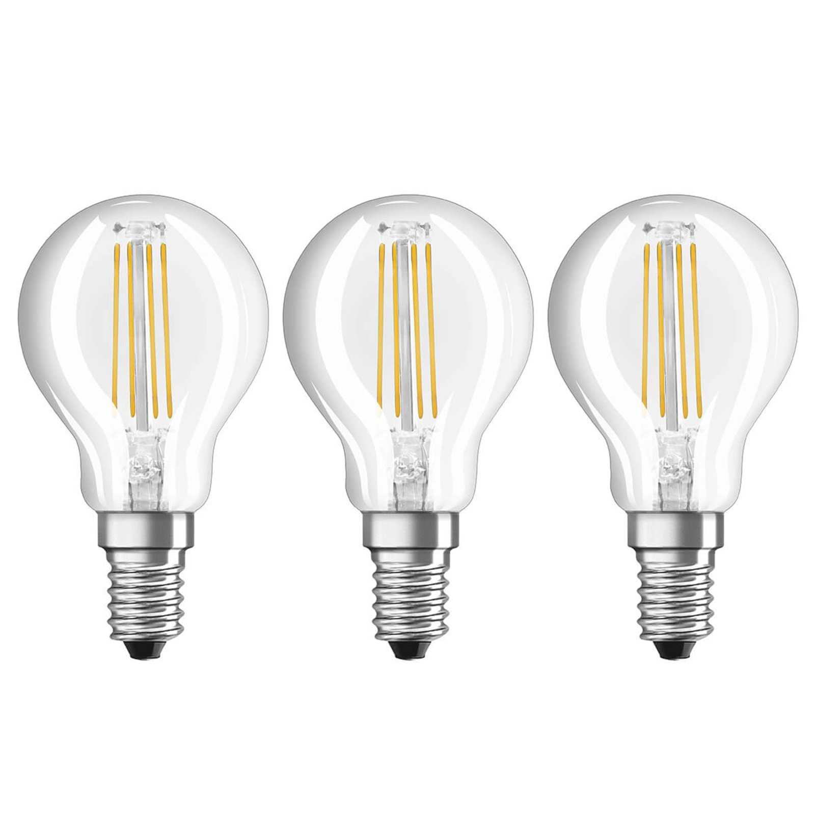 LED-Filament-Lampe E14 4 W, warmweiß, 3er-Set kaufen | Lampenwelt.ch