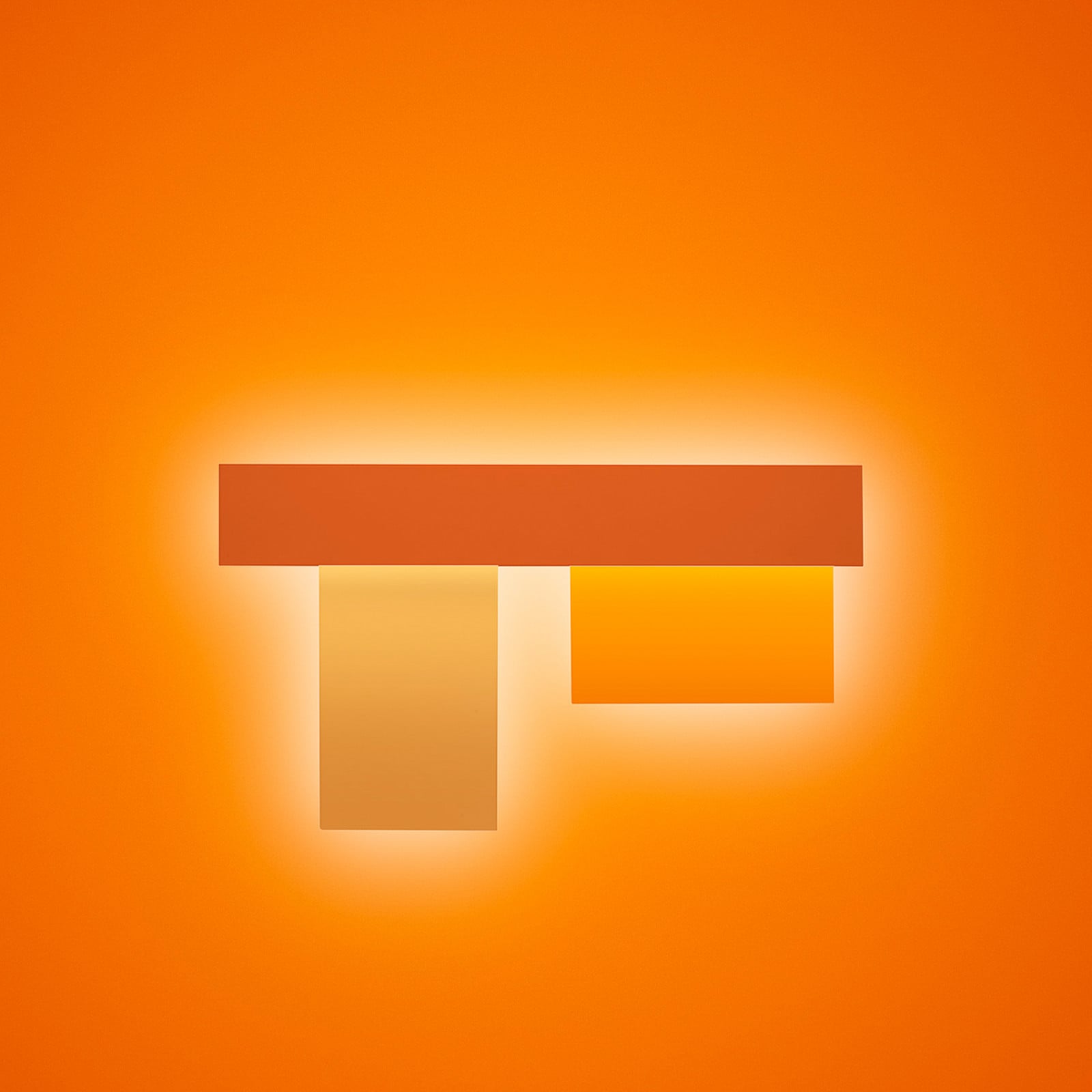 Fields 3 Wall Lamp (39W) Orange Foscarini - Aluminium