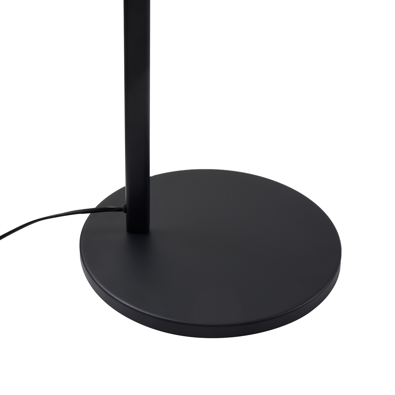 Подова лампа Lucande Silka, височина 216 cm, регулируема, черна