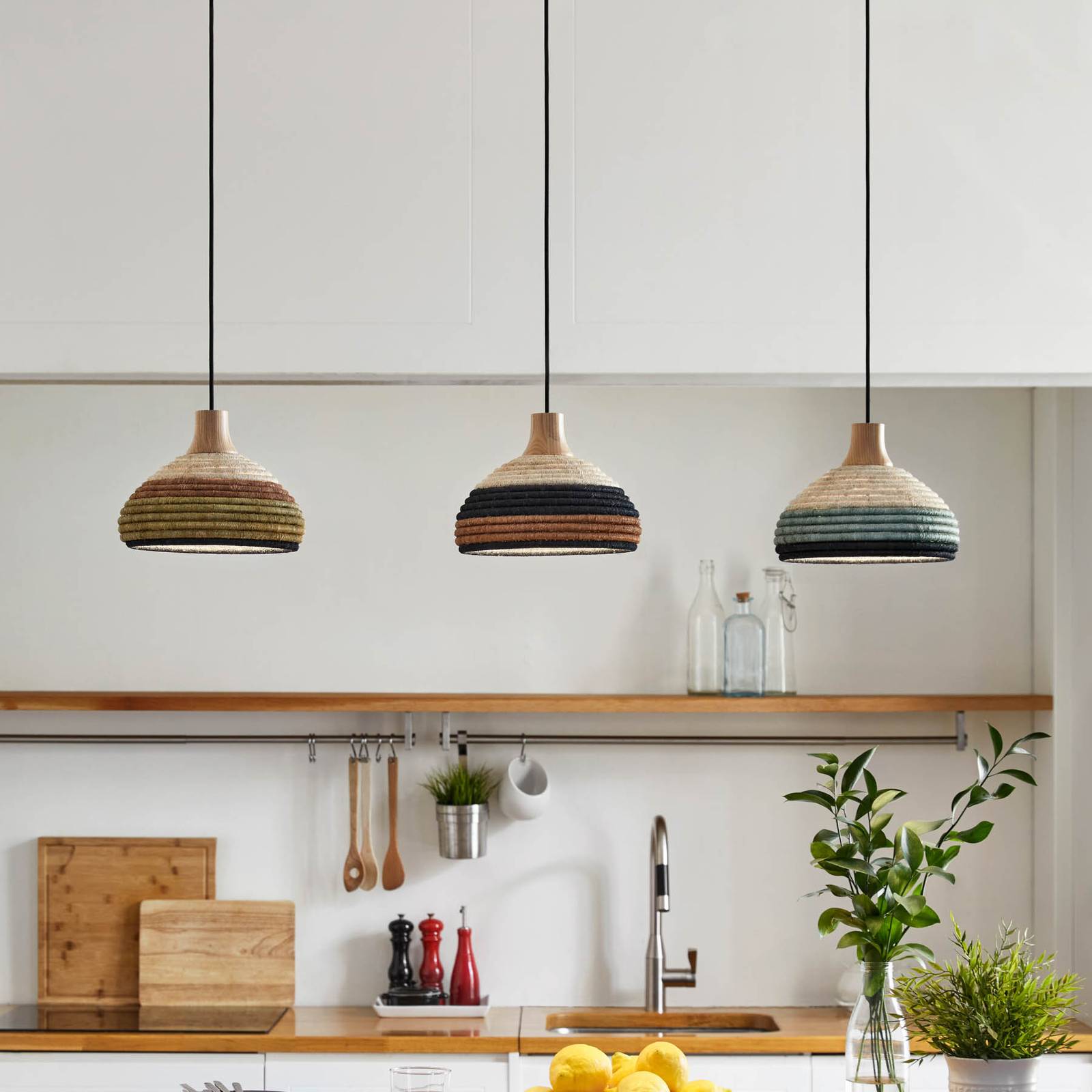 Forestier Grass żyrandol XS, zielony