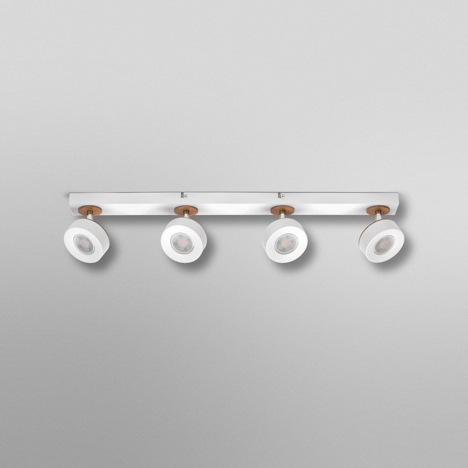 Faretto da soffitto LED OSRAM PLUTO, bianco, 4 faretto in metallo 3.000 K
