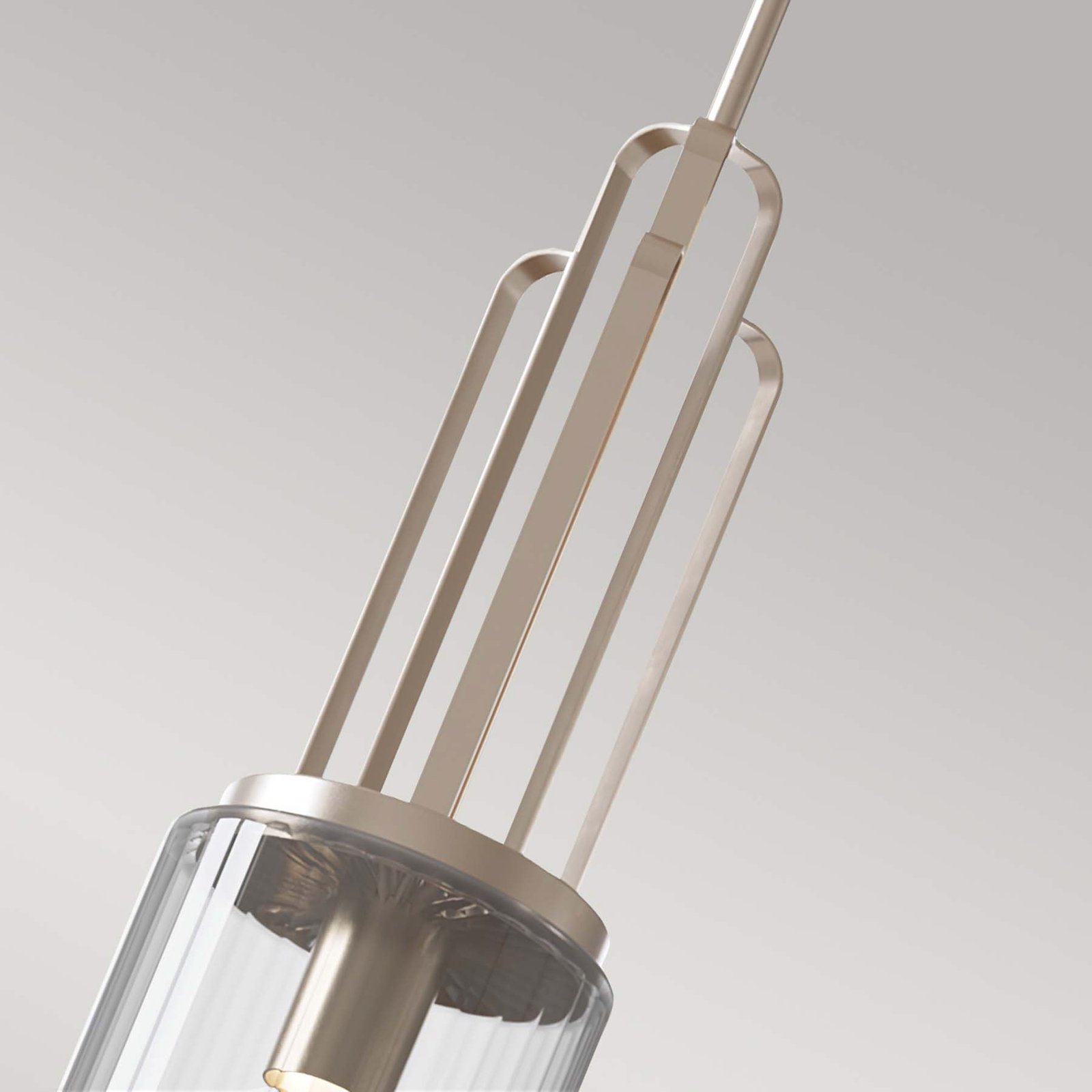 Kimrose pendant light, 1-bulb, polished nickel