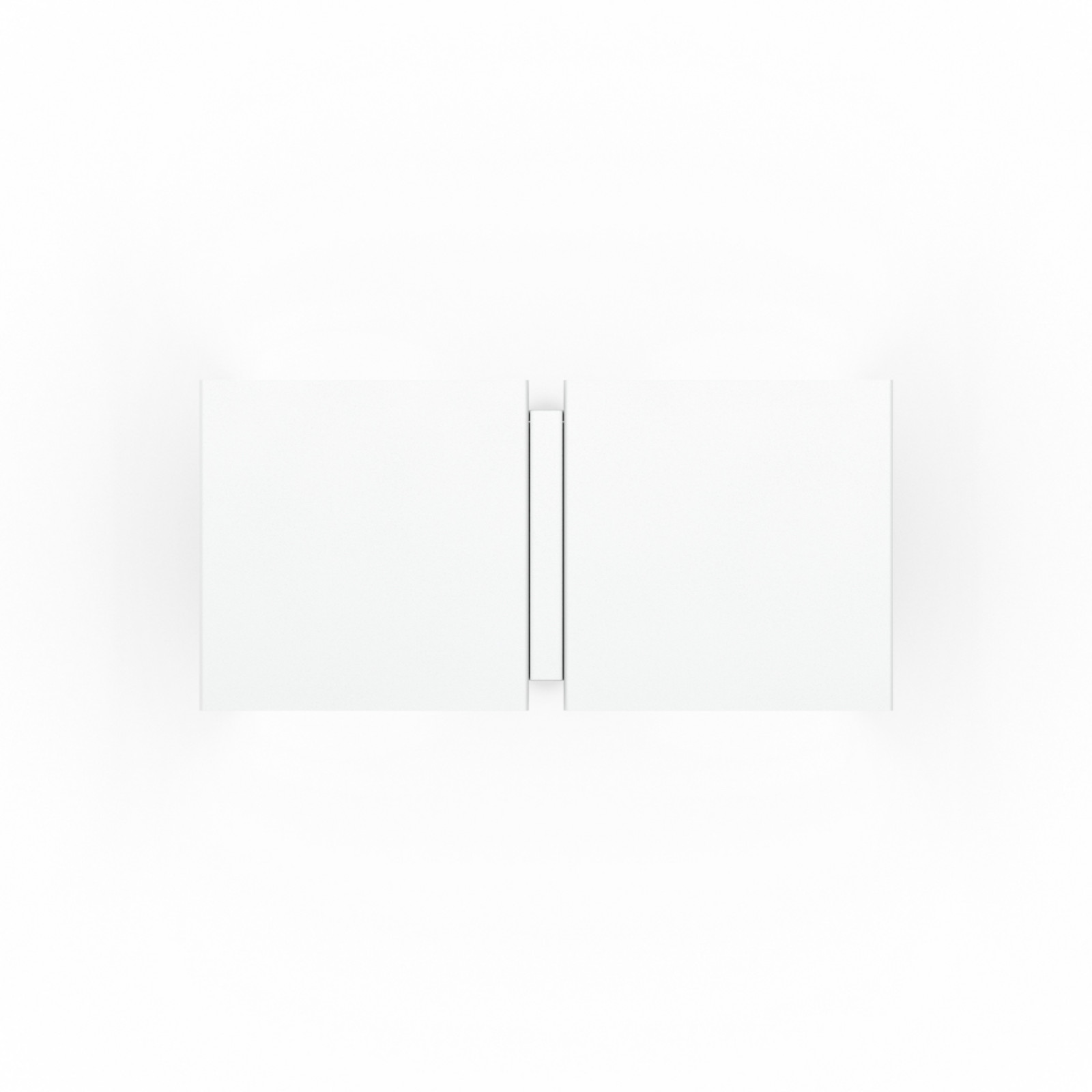 Wever & Ducré Lighting WEVER & DUCRÉ Aplică de perete CG Square albă lățime 21 cm cu 2 becuri - Camera de zi / sufragerie - Modern - alb mat - Metal