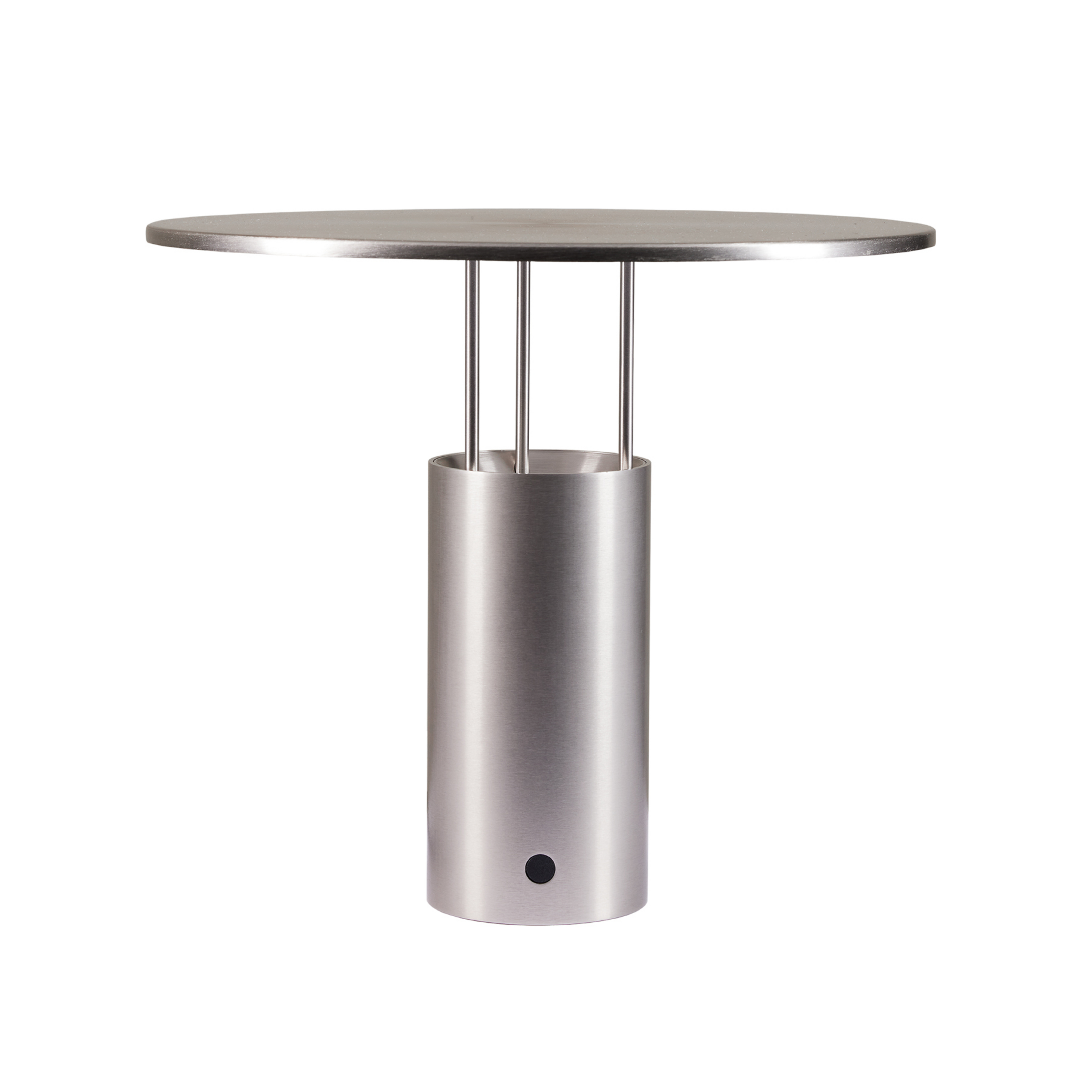 Tempel280 LED-bordlampe, sølv, høyde 24,5 cm - Piet Hein