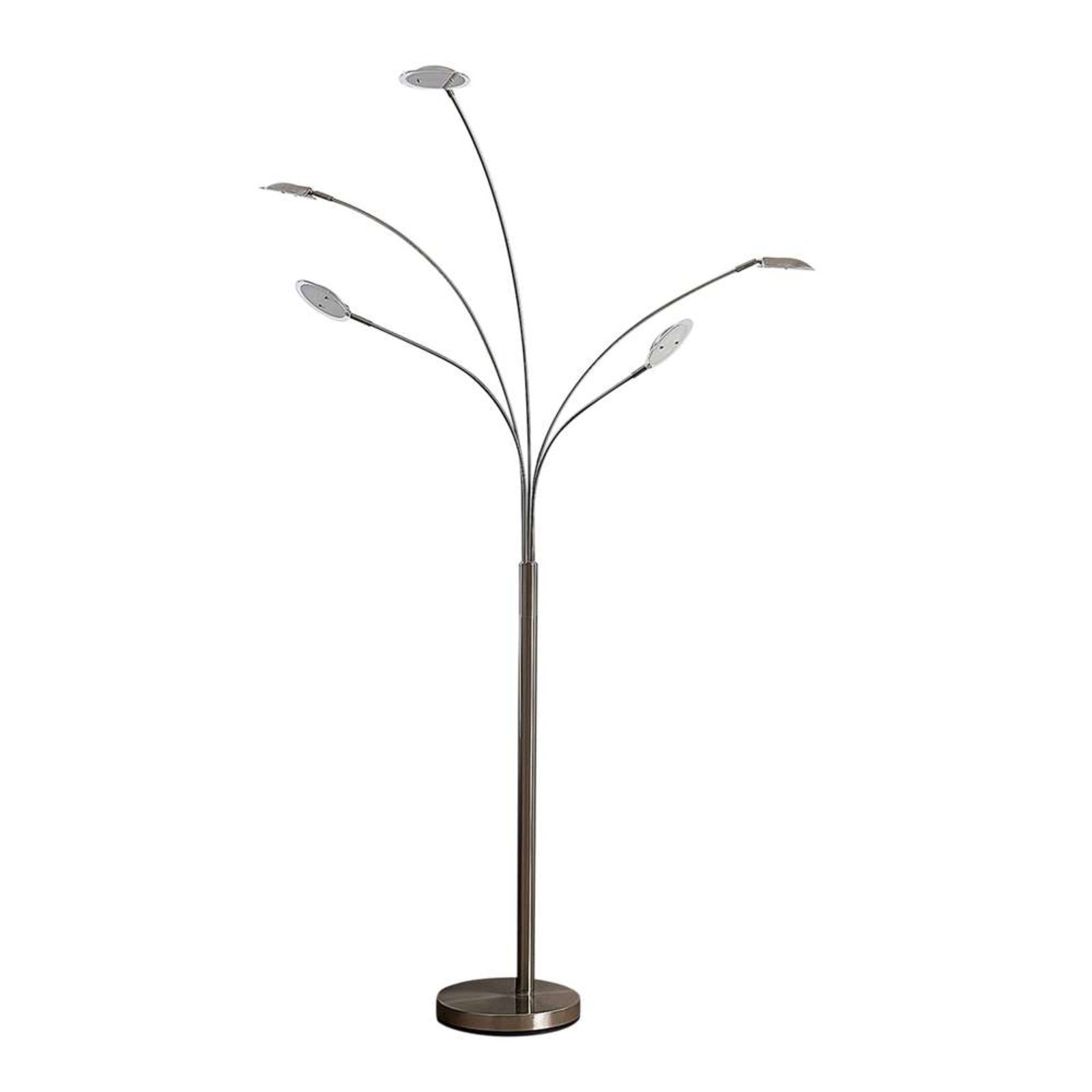 Anea 5 Lampadar Nickel/White - Lindby