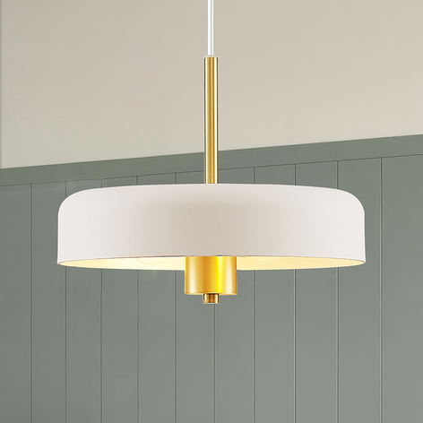 Lucande Filoreta hanglamp, 35 cm, wit