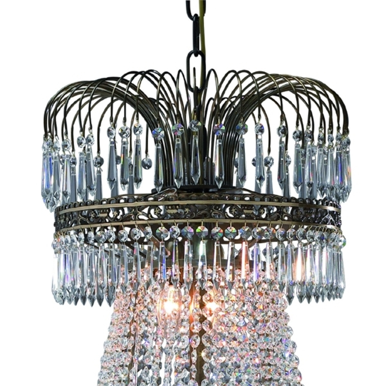 Magnífica lámpara de araña con velas Läckö 92 cm