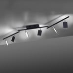 PURE Mira ceiling lamp 6-bulb remote control CCT