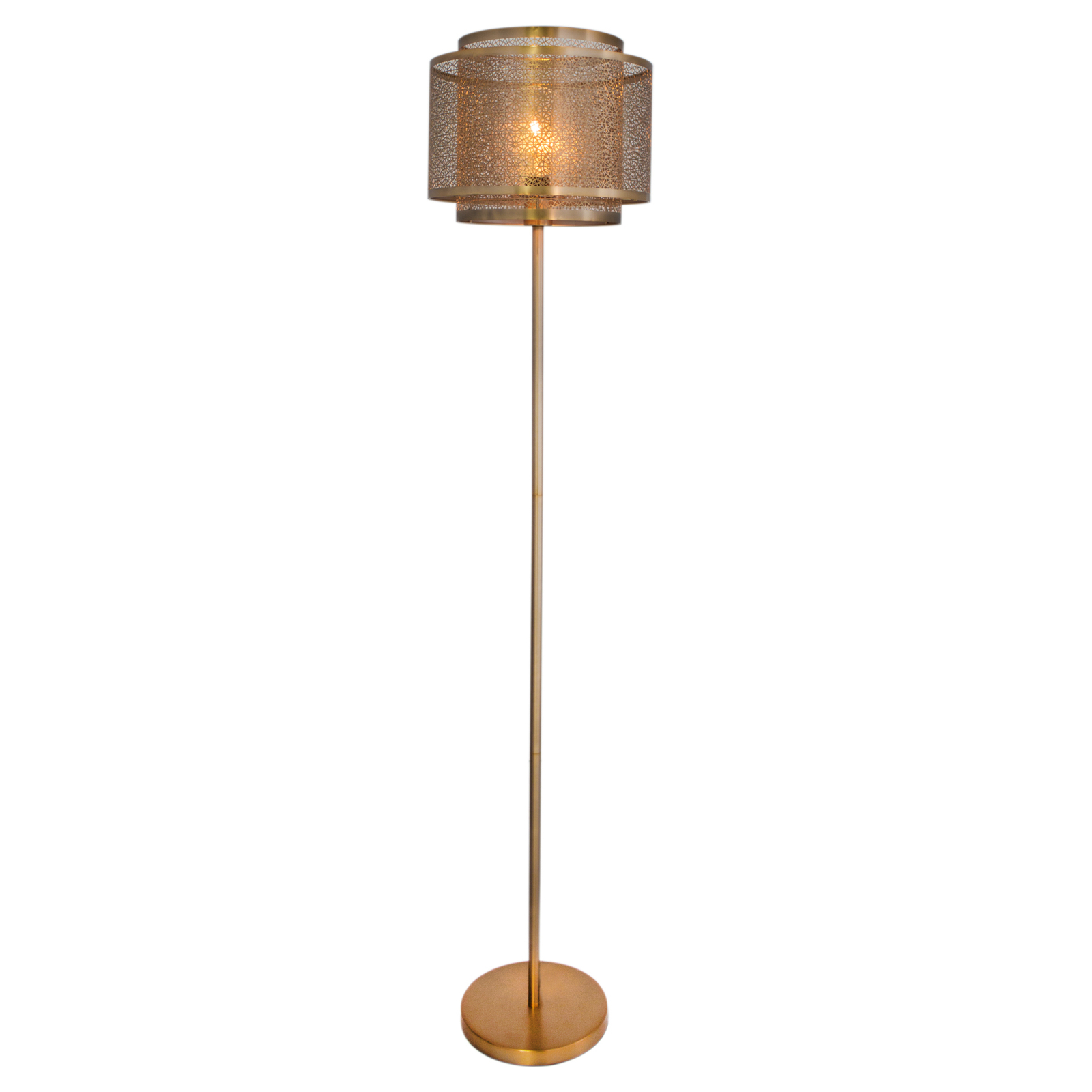 By Rydéns Hermine floor lamp, brass