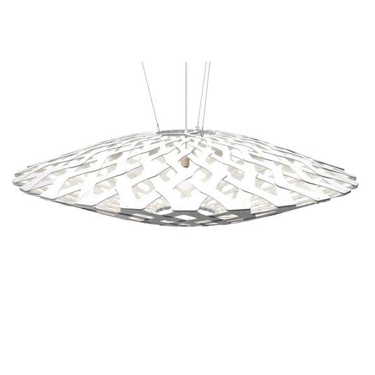 Flax Pendelleuchte Ø150 Weiß 2 Seiten - David Trubridge